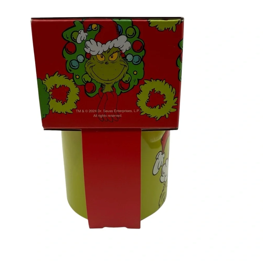 THE GRINCH HOT COCOA MUG SET – TEN ACRE GIFTS 2024 NEW IN BOX